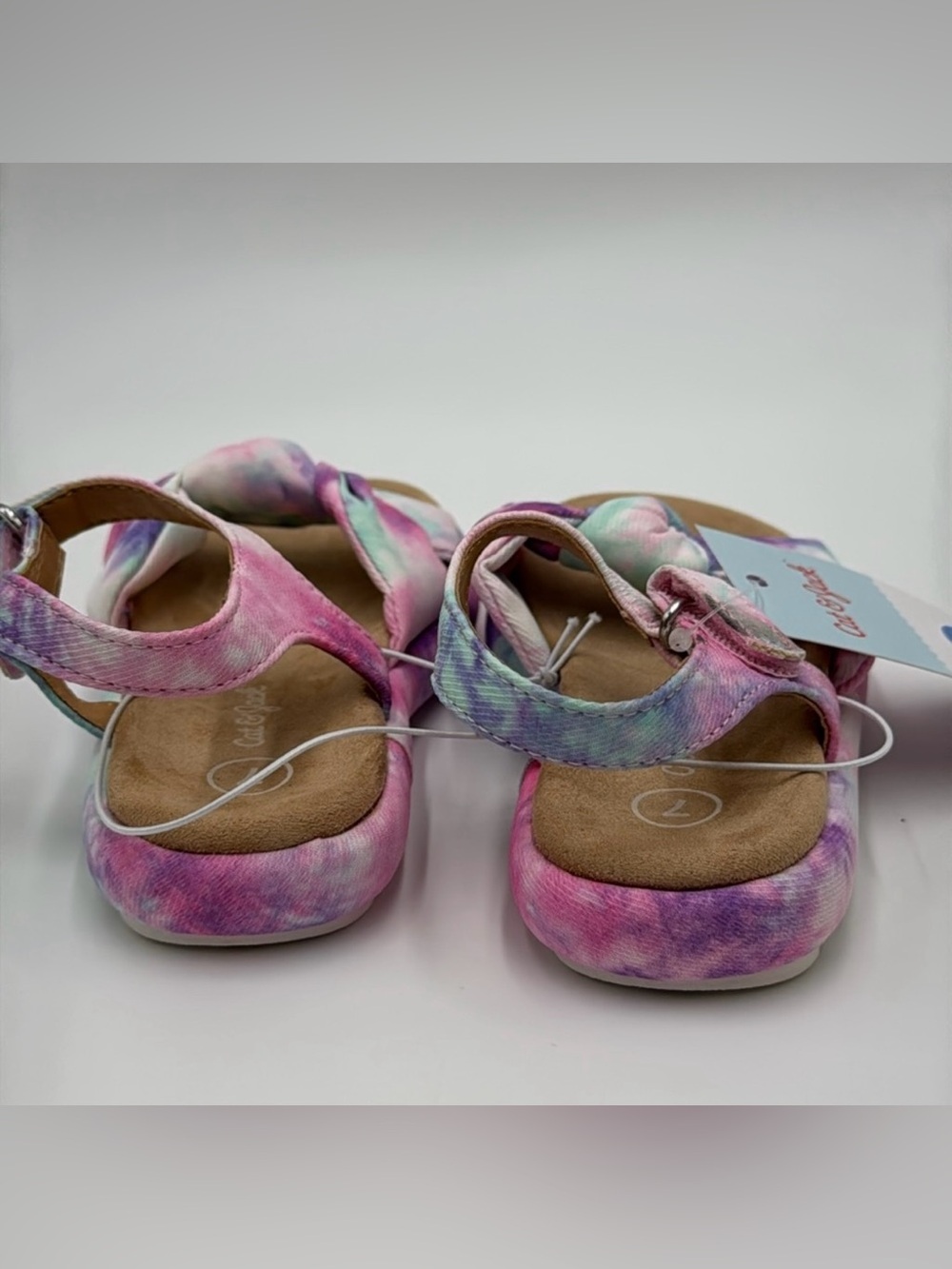 NWT Cat & Jack Toddler Girls' Cate Tie-Dye
Footbed Sandals Size 7 - Picture 4 of 7